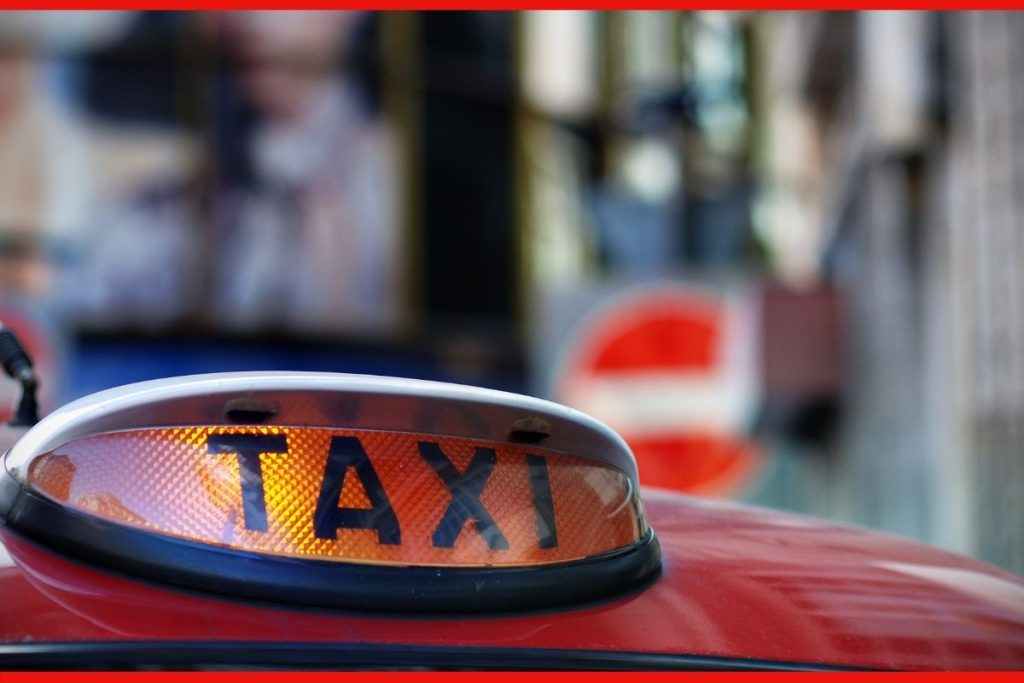 Taxi Cab in Montacute